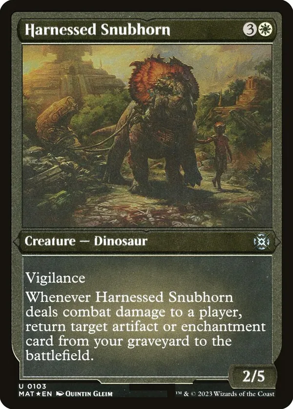 Harnessed Snubhorn (Foil Etched)