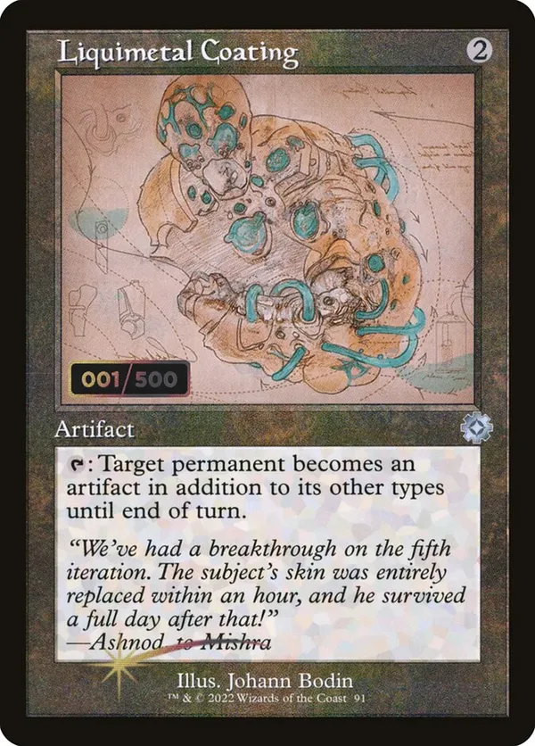 Liquimetal Coating (Schematic) (Serial Numbered)