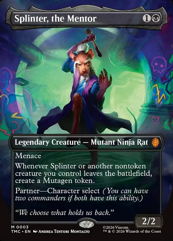 Splinter, the Mentor (Borderless)