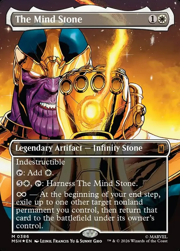 The Mind Stone (Borderless) • Marvel Super Heroes (MSH) #386