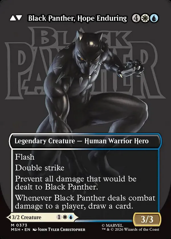 King T'Challa (Borderless) (0373) • Marvel Super Heroes (MSH) #373