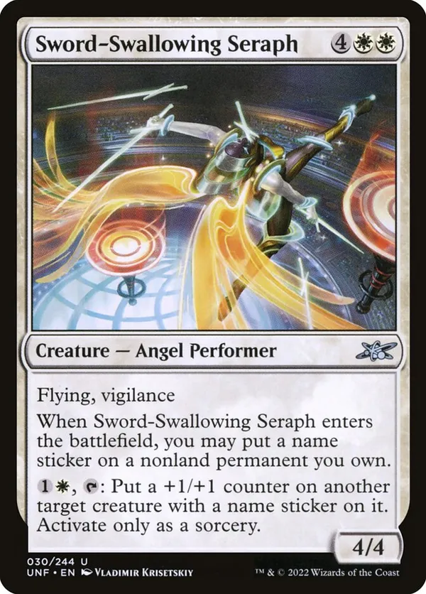 Sword-Swallowing Seraph  Unfinity (UNF) #30
