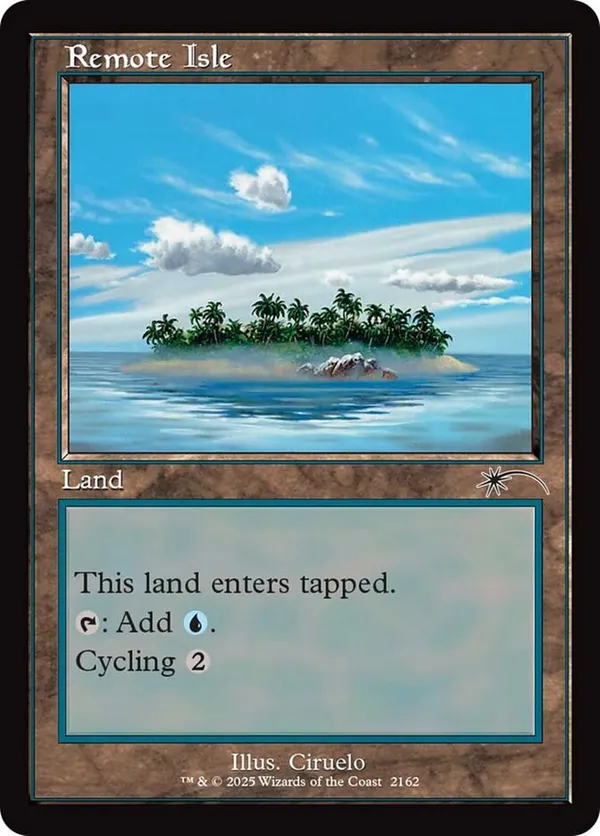 Remote Isle (Retro Frame) Secret Lair Deck: Dandan (SLD) #2162 Remote Isle (Retro Frame) Secret Lair Deck: Dandan (SLD) #2162