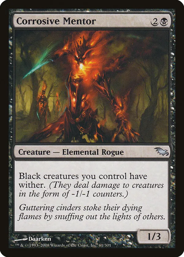 Corrosive Mentor  Shadowmoor (SHM) #61