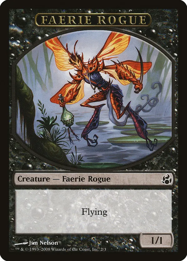 Faerie Rogue Token (Black)
