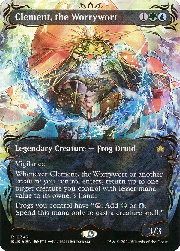 Clement, the Worrywort (Borderless) (Raised Foil)