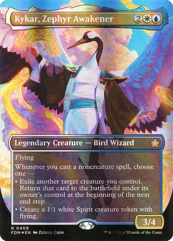 Kykar, Zephyr Awakener (Borderless) (Mana Foil)