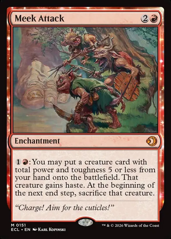 Meek Attack 英語版 フラクチャーFOIL Meek Attack-showcase japan