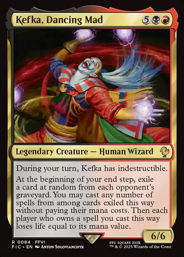 Kefka, Court Mage (Borderless) (Surge Foil) • Universes Beyond