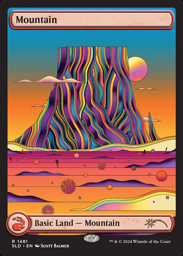 Mountain (1481) (Rainbow Foil)