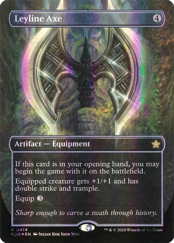 Leyline Axe (Borderless) (Mana Foil)