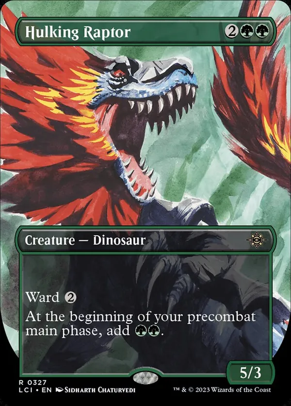 Hulking Raptor (Borderless) • The Lost Caverns of Ixalan (LCI) #327
