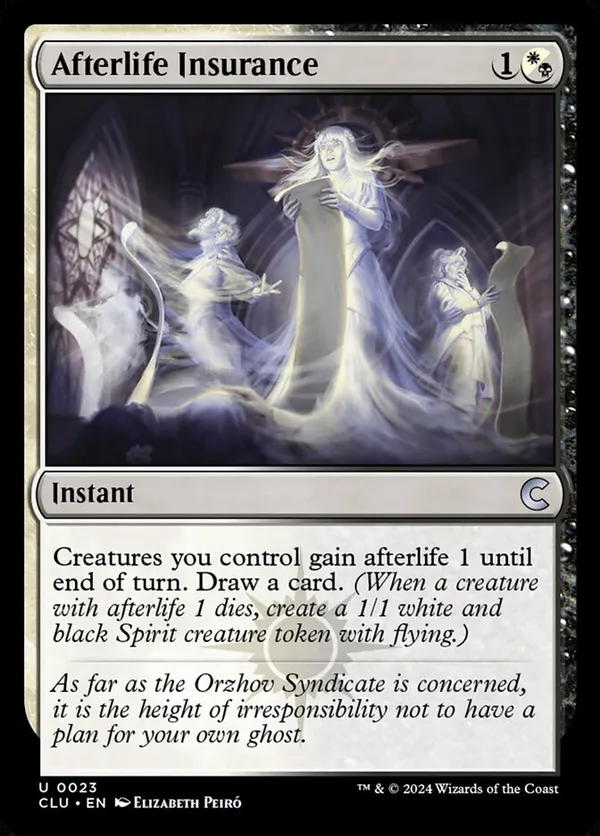 Afterlife Insurance Ravnica: Clue Edition (CLU) #23 Afterlife Insurance Ravnica: Clue Edition (CLU) #23