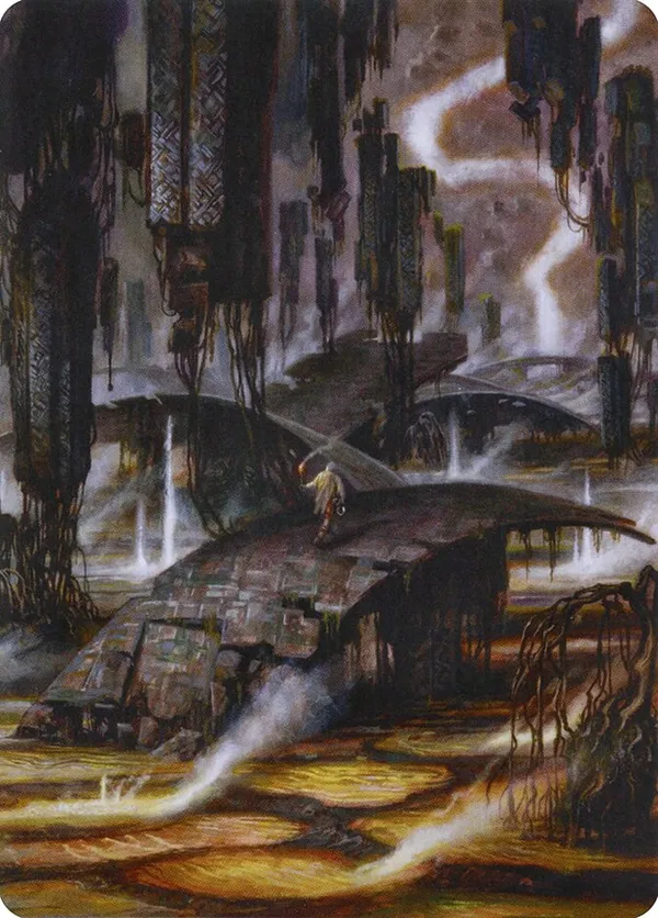 Grimclimb Pathway Art Card (Gold-Stamped Signature)