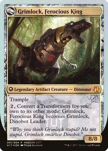 MTG Grimlock, Dinobot Leader 英語 EN foil Psa 9 Mint Grimlock, Dinobot Leader Ferocious King (HASCON