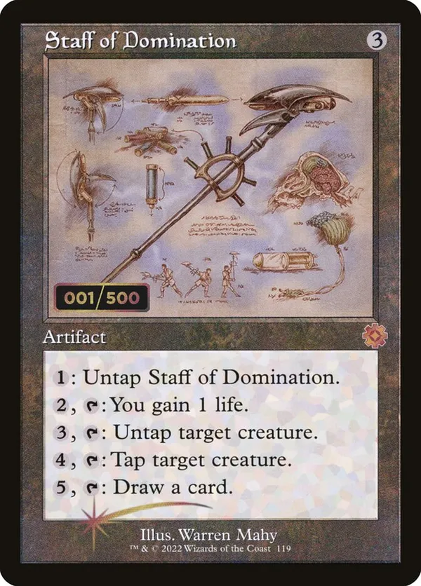 Staff of Dominion (Schematic) (Serial Numbered)