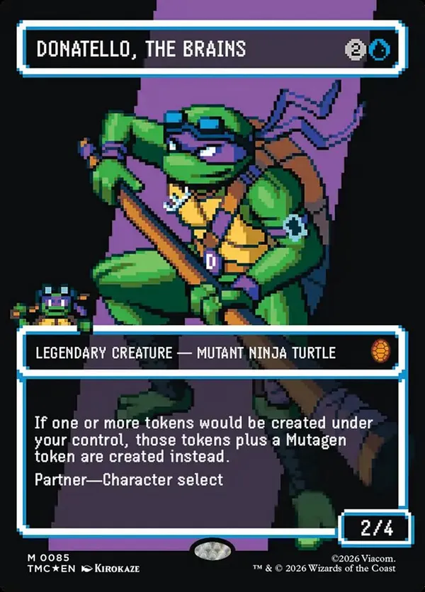 Donatello, the Brains (0085) (Borderless) (Surge Foil)