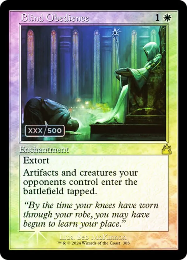 Blind Obedience (Retro Frame) (Serial Numbered)