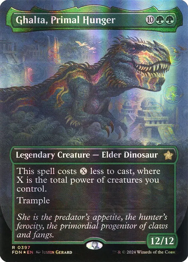 Ghalta, Primal Hunger (Borderless) (Mana Foil)