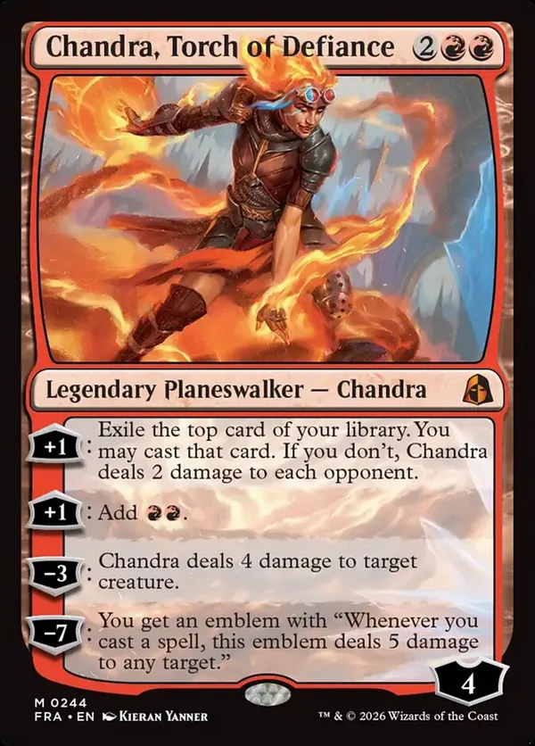 Chandra, Torch of Defiance Reality Fracture (FRA) #244 Chandra, Torch of Defiance Reality Fracture (FRA) #244