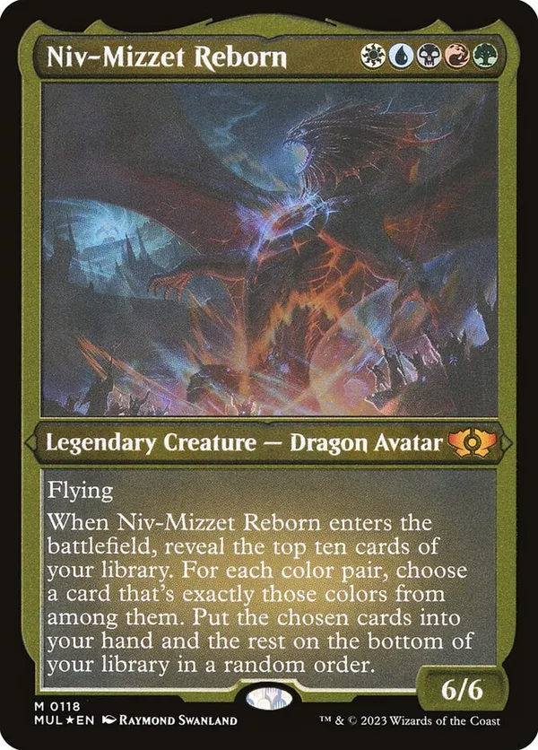 ニヴ＝ミゼット再誕/Niv-Mizzet Reborn　ダブルレインボウシリアル Niv-Mizzet Reborn - March of the Machine: Multiverse Legends