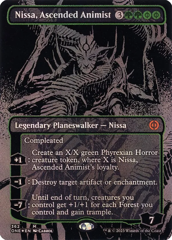 Nissa, Ascended Animist (Oil Slick Raised Foil)