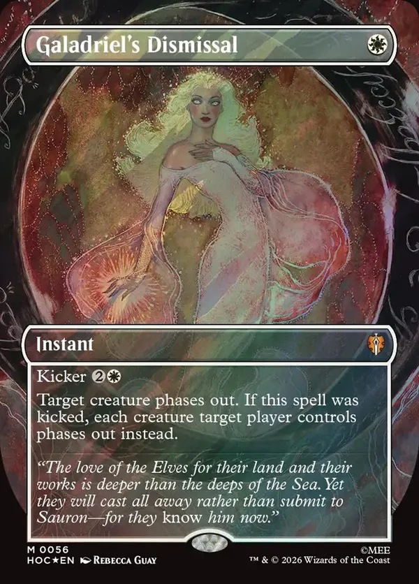MTG サージ foil 英語版 Galadriel's Dismissal ① Galadriel's Dismissal (Borderless) (Surge Foil) • The Hobbit