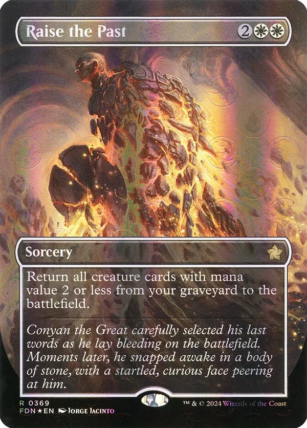 Raise the Past (Borderless) (Mana Foil)