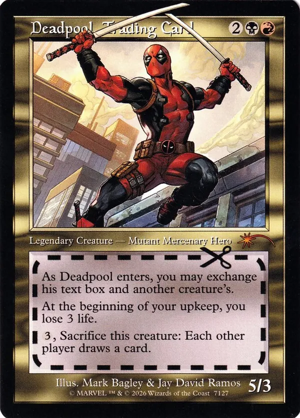Deadpool, Trading Card (7127) • Secret Lair Series (SLD) #7127