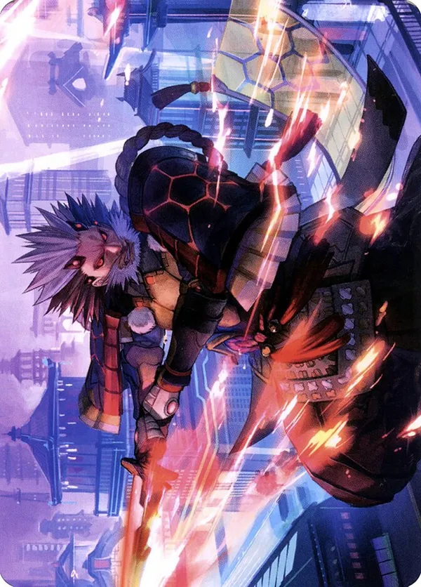 Foil 孤高の戦士ライトニングLightning, Lone Commando Isshin, Two Heavens as One (Lightning, Lone Commando