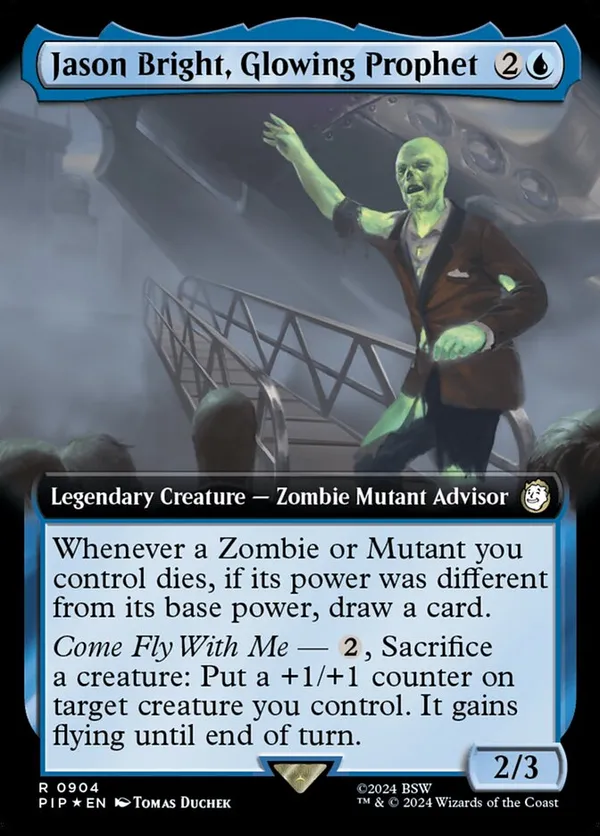 Jason Bright, Glowing Prophet (Extended Art) (Surge Foil)