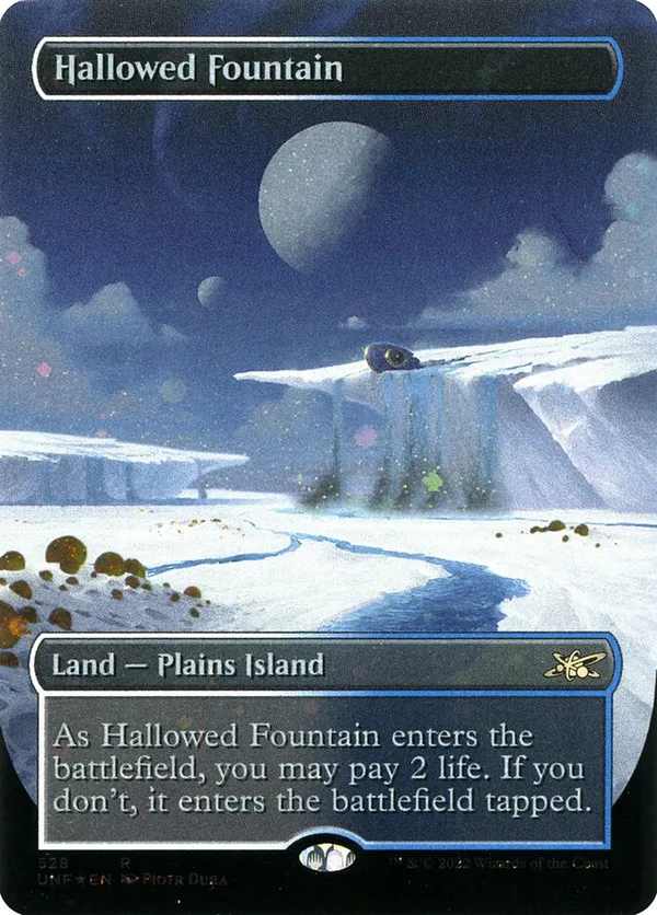Hallowed Fountain (Borderless) (Galaxy Foil) • Unfinity (UNF) #528
