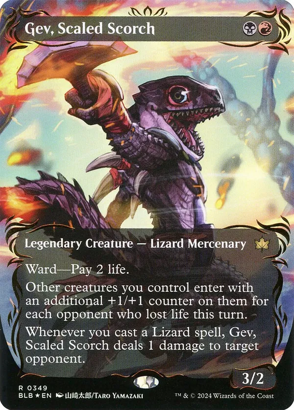 Gev, Scaled Scorch (Borderless) (Raised Foil)