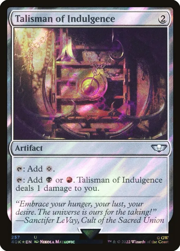 Talisman of Indulgence (Surge Foil)