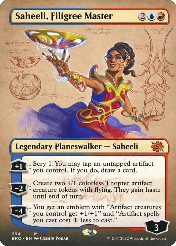 Saheeli, Filigree Master (Borderless)