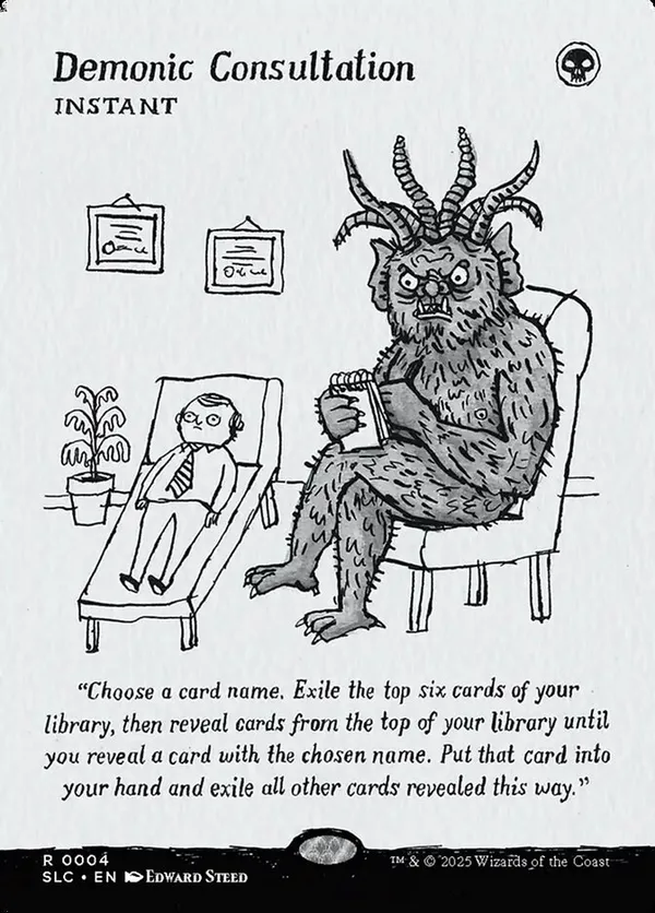 Demonic Consultation (Halo Foil) • Secret Lair: An Encyclopedia of