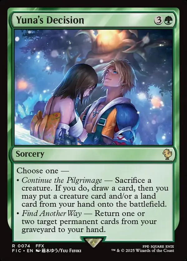 Yuna, Grand Summoner (Borderless) • Commander: Final Fantasy (FIC
