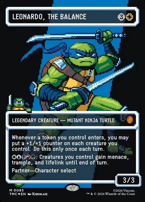 Leonardo, the Balance (0083) (Borderless) (Surge Foil)