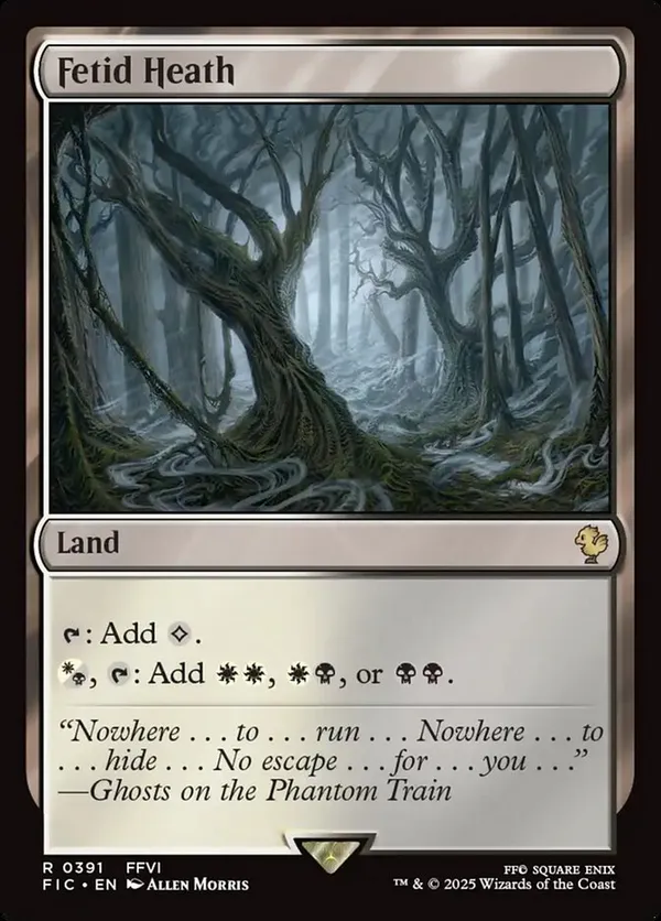 ferrous lake mtg card [148] [Fallout] [Foil]  Face to Face Games Even before it was a super mutant camp What Magic: the Gathering box