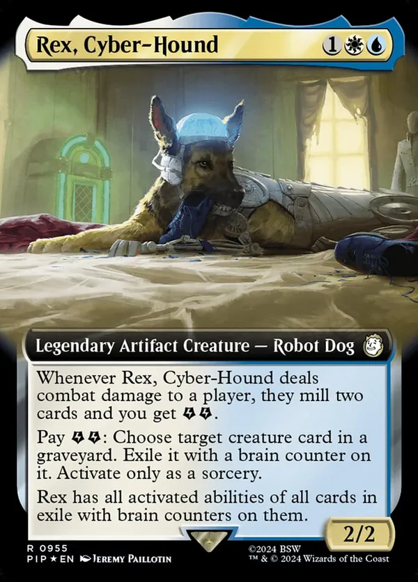 Rex, Cyber-Hound (Extended Art) (Surge Foil)