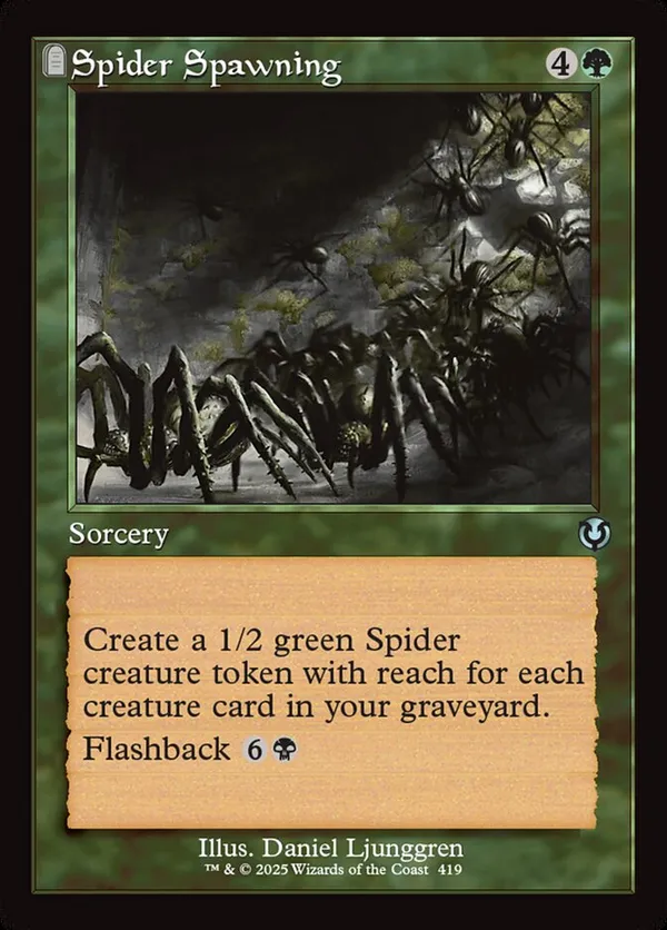 Spider Spawning (Retro Frame)  Innistrad Remastered (INR) #419