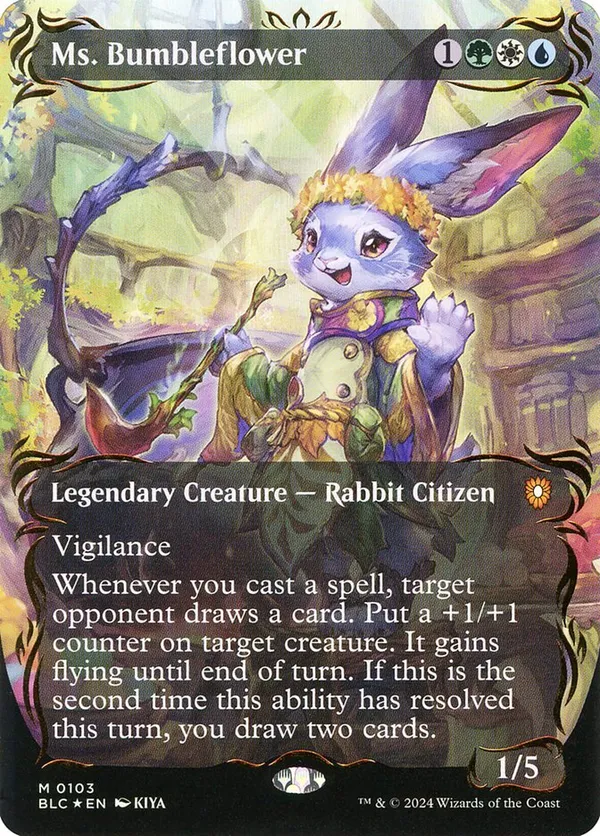 mtg bloomburrow raised foil cards Mabel, Heir to Cragflame (Borderless) (Raised Foil) [Bloomburrow] Lightly Played Foil