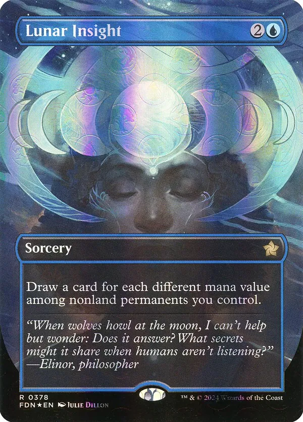 Lunar Insight (Borderless) (Mana Foil)