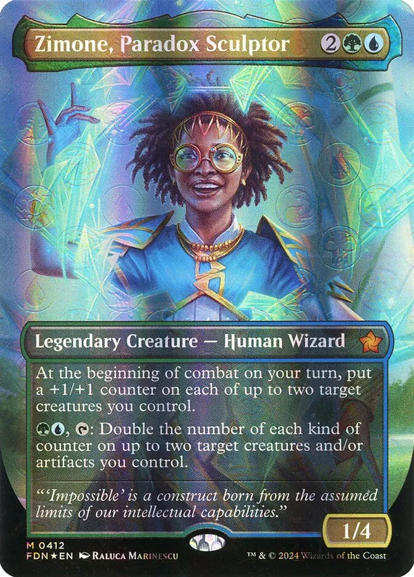 Zimone, Paradox Sculptor (Borderless) (Mana Foil)