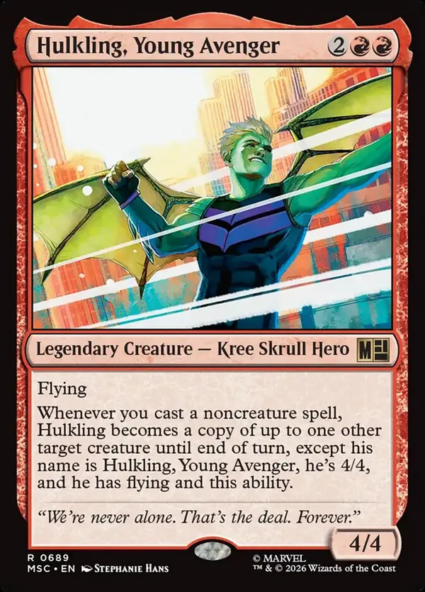 Scarlet Witch, Chaotic Avenger (Surge Foil) • Commander: Marvel