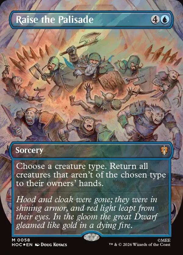 Raise the Palisade (Borderless) (Surge Foil) • The Hobbit: Eternal