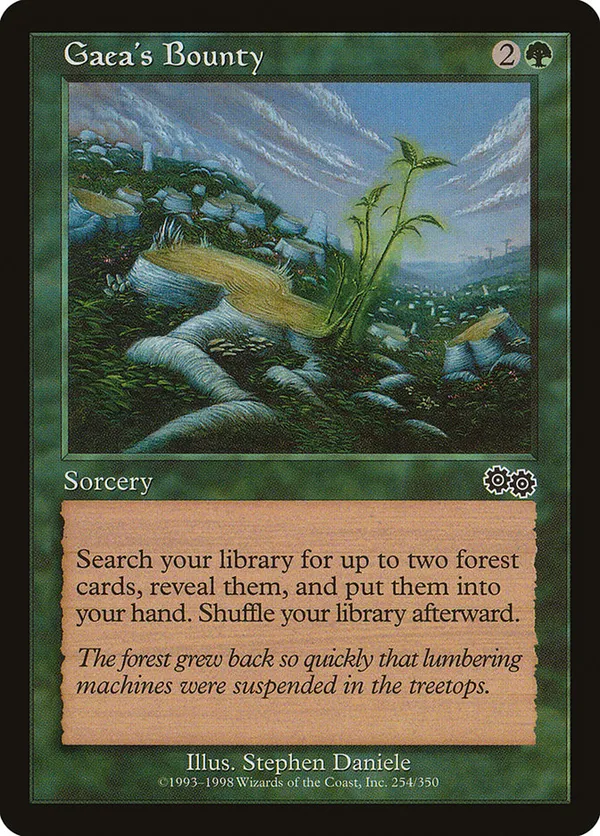 Gaea's Bounty  Urza's Saga (USG) #254