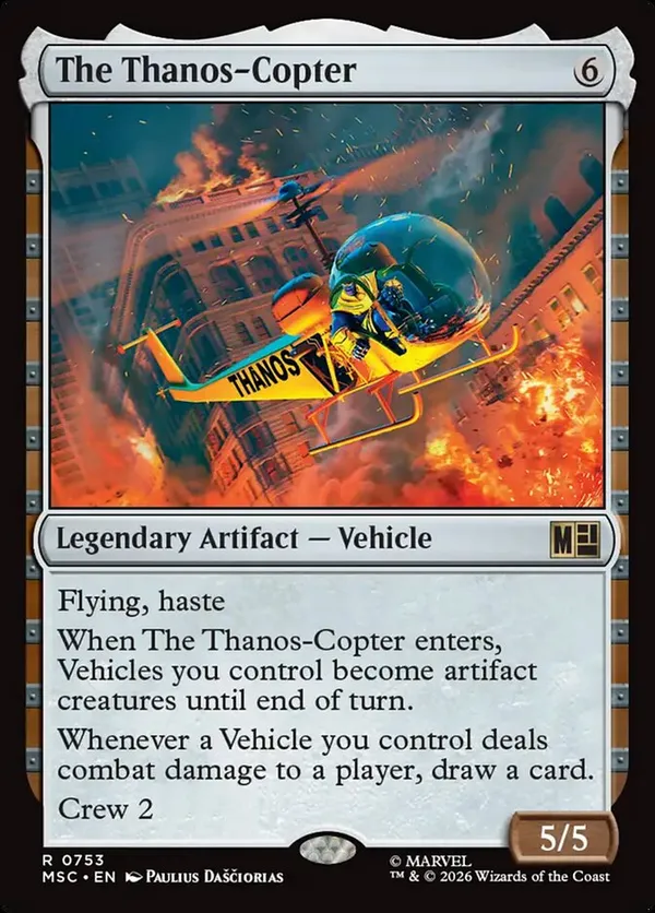 The Thanos-Copter • Commander: Marvel Super Heroes (MSC) #753
