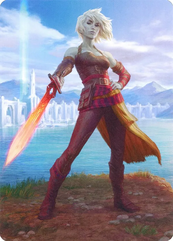 Nahiri, Heir of the Ancients 1 Art Card (Gold-Stamped Signature)