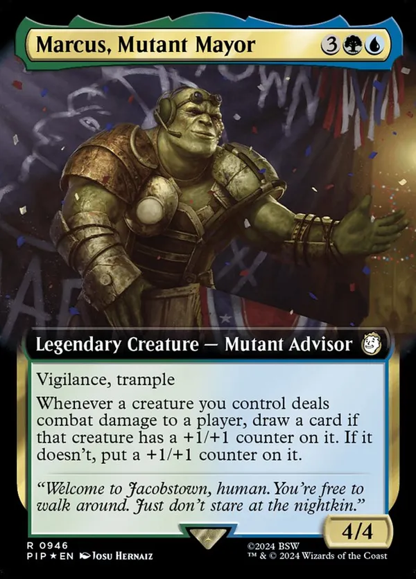 Marcus, Mutant Mayor (Extended Art) (Surge Foil)